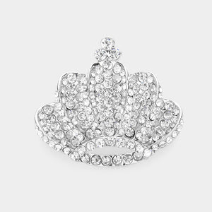 Bling Crown Rhinestone Sash Pins | Crown Brooch | Pageant Pins | Crown Pins | BR06420