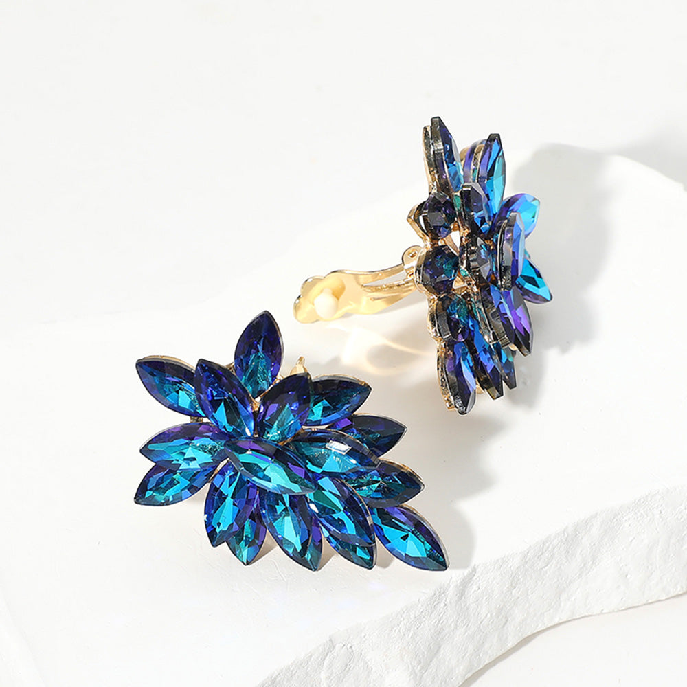 Blue Hombre Clip On Earrings