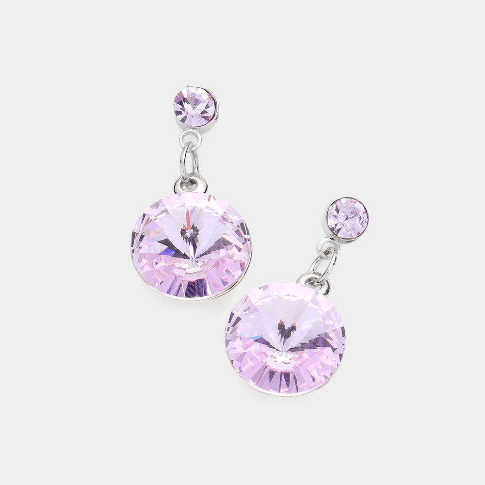 Little Girls Lavender Dangle Earrings