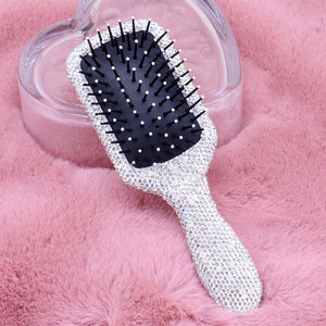 AB Rhinestone Studded Bling Wet Hair Brush