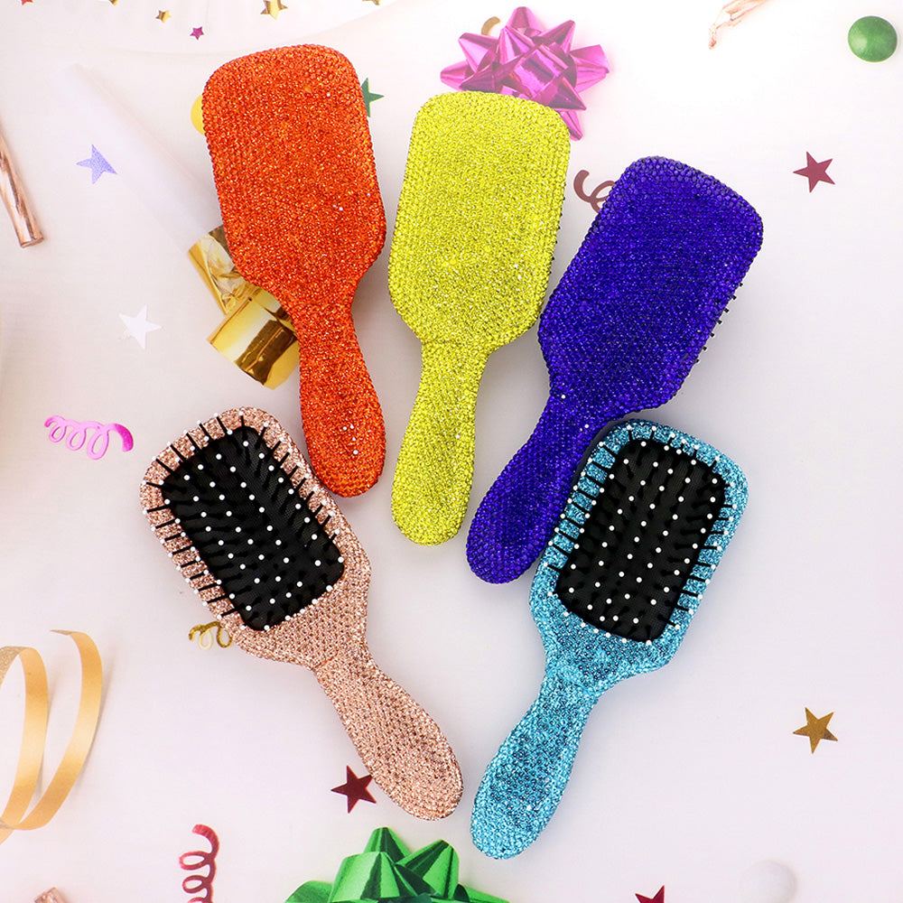 Rhinestone Studded Bling Wet Hair Brushes