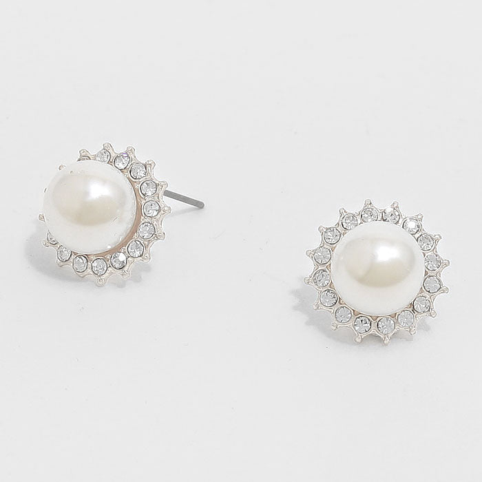 Pearl Stud Earrings | 215715