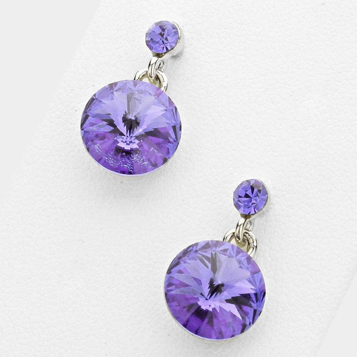 Purple 3D Boob Drop Earrings With Hypoallergenic Studs. Gift for