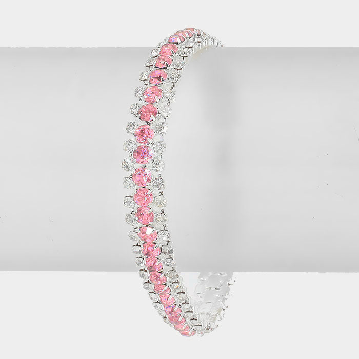 Pink Crystal bracelet