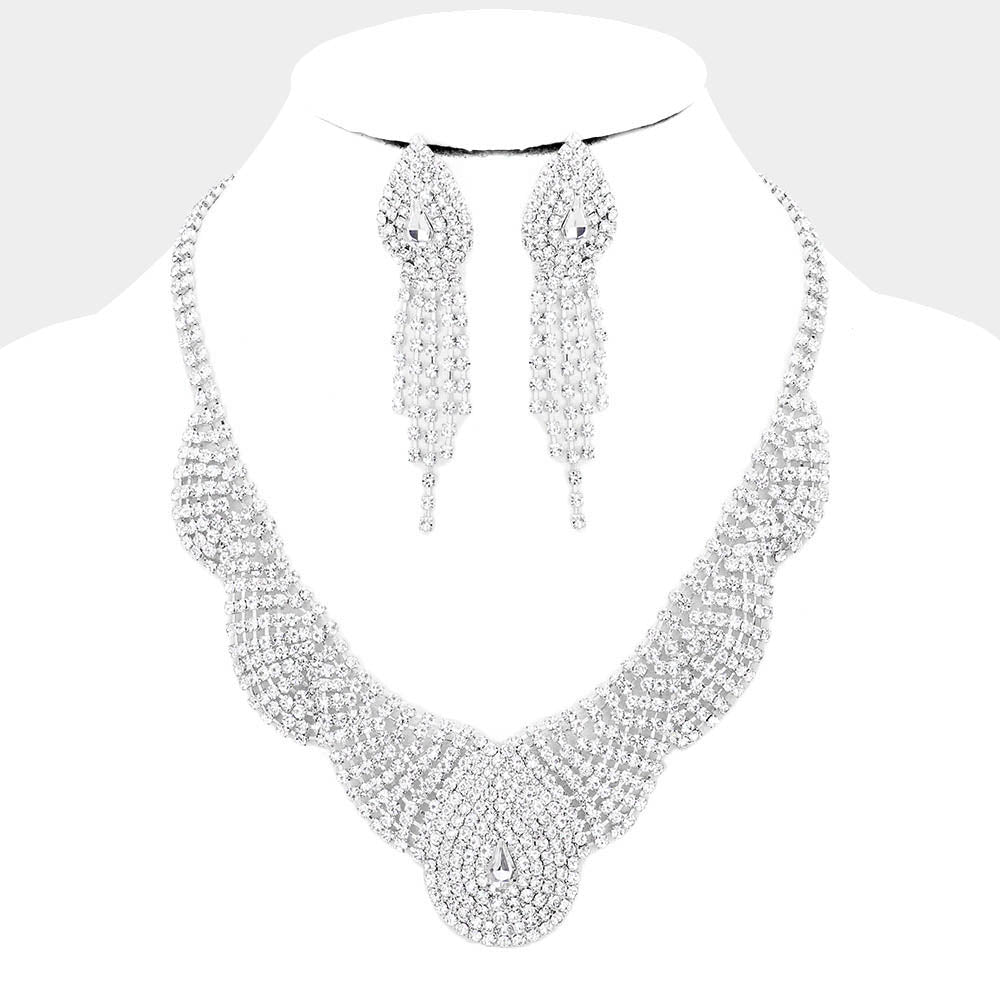 Lariat Necklace, Vivienne, Dainty Y, Cubic Zirconia Diamond Necklace - Etsy  | Prom jewelry, Lariat necklace, Silver prom jewelry