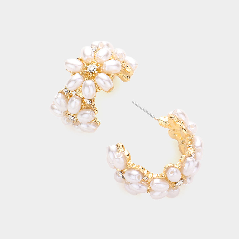 Large Yellow Crystal Statement Pageant Earrings | 476305